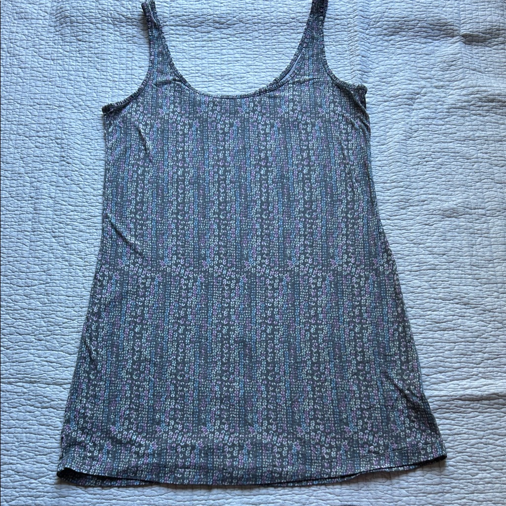 Vintage Volcom Patterned Mini Tank Dress, Size L/14